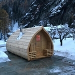Sauna da esterno casetta in legno