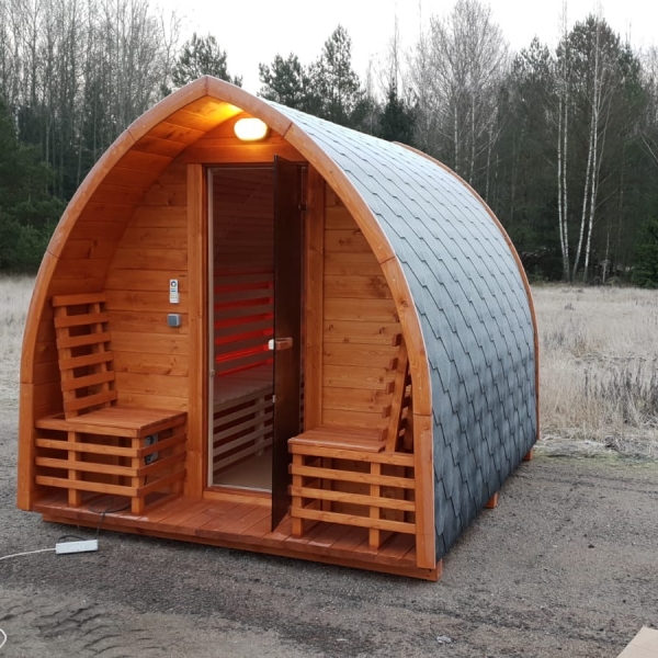 Sauna finlandese igloo da esterno