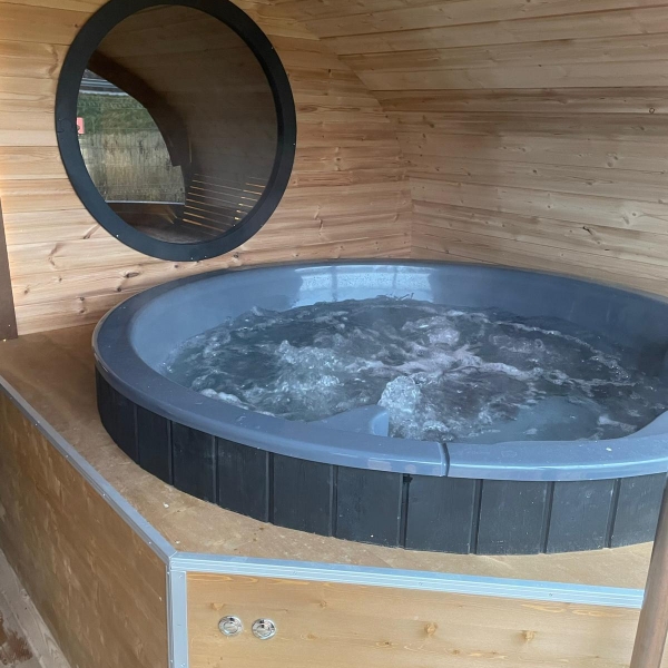 Sauna da esterno Ovale Spa all'aperto Ovale tinozza hot tub