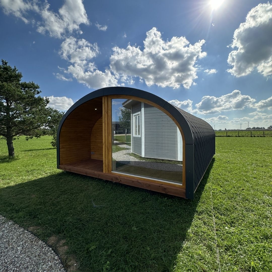 Novità 2026: Glamping Pod Modulare in Legno – Modello Lux 4,6 × 6,6 m